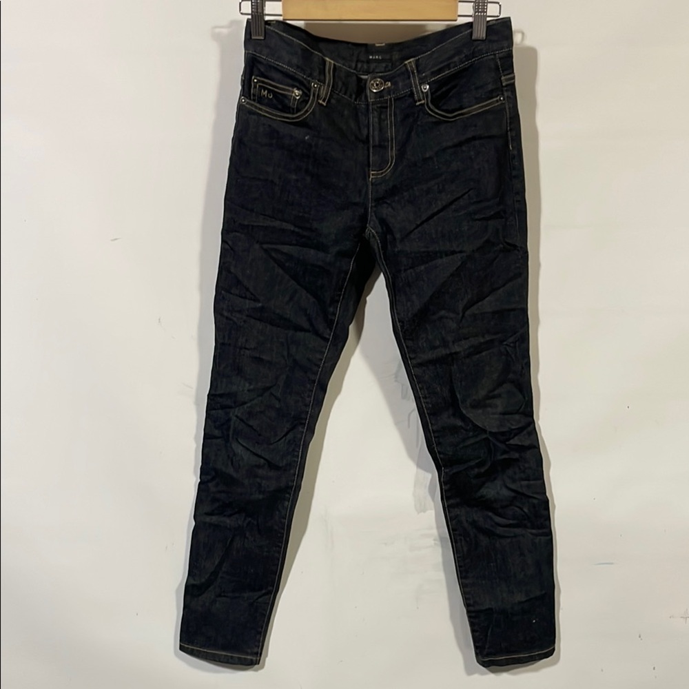Marc Jacobs Black Jeans with Zipper Detail
